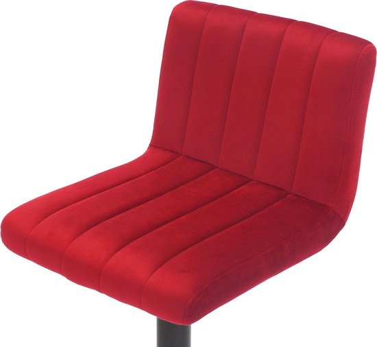 Tabouret CLP Jamie - Velours rouge