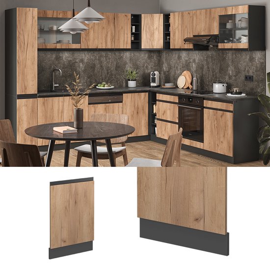 Vicco Eettafel Karlos, Antraciet, 80 x 80 cm