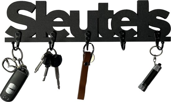 Porte-clés - Zwart - Crochet - Industriel - Fournitures pour la maison - Clés suspendues - Porte-clés