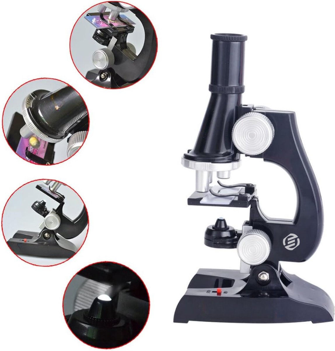 Equivera Miniscope Kinderen - Microscoop Voor Kinderen - Handmicroscoop - Zakmicroscoop - Educatief Speelgoed - Montessori Speelgoed - Fijne Motoriek