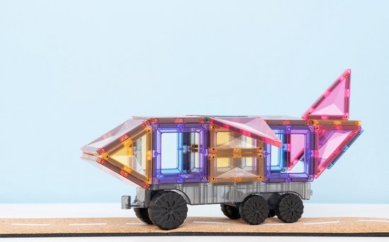 CONNETIX - Magnetisch Tegels - Pastel Transportverpakking - 50 Stuks - Magnetisch Speelgoed