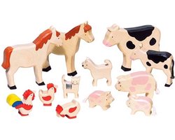 foto van Goki Houten Boerderijdierenset, 12dlg.