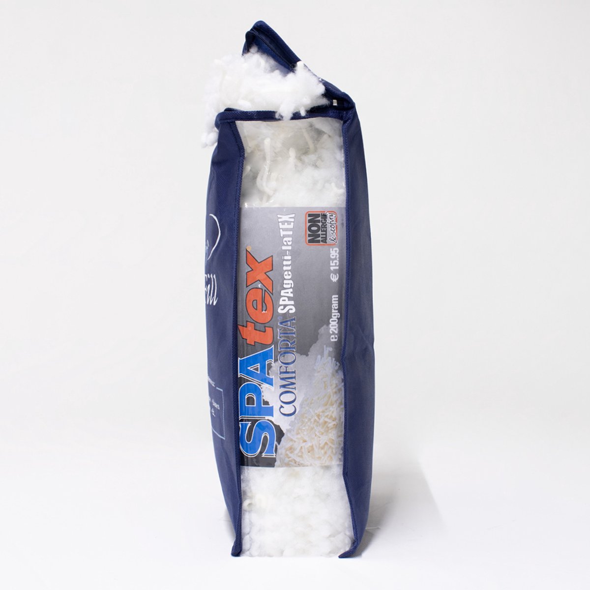Spatex latex comforta-fill navulverpakking | non-allergisch | nafill | kussenvulling | Latex sticks met hollow-fibre | Ondersteunend | Ruim 250gram