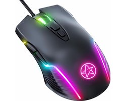 G9 Gaming muis – Game Muis – Computer Muis Bedraad – 6400 DPI – Zwart – RGB kleuren