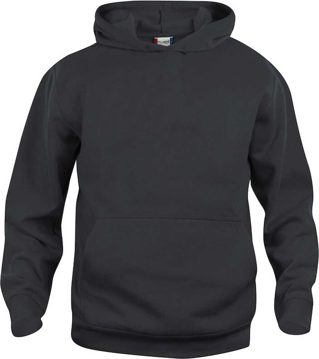 Basic hoody jr zwart 130/140