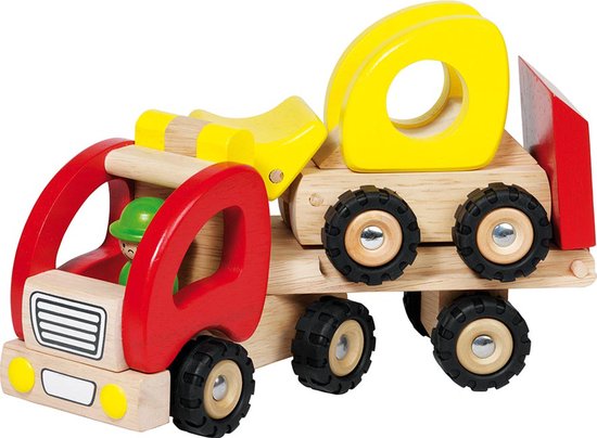 Goki Houten Vrachtwagen Dieplader van goki — afbeelding 3