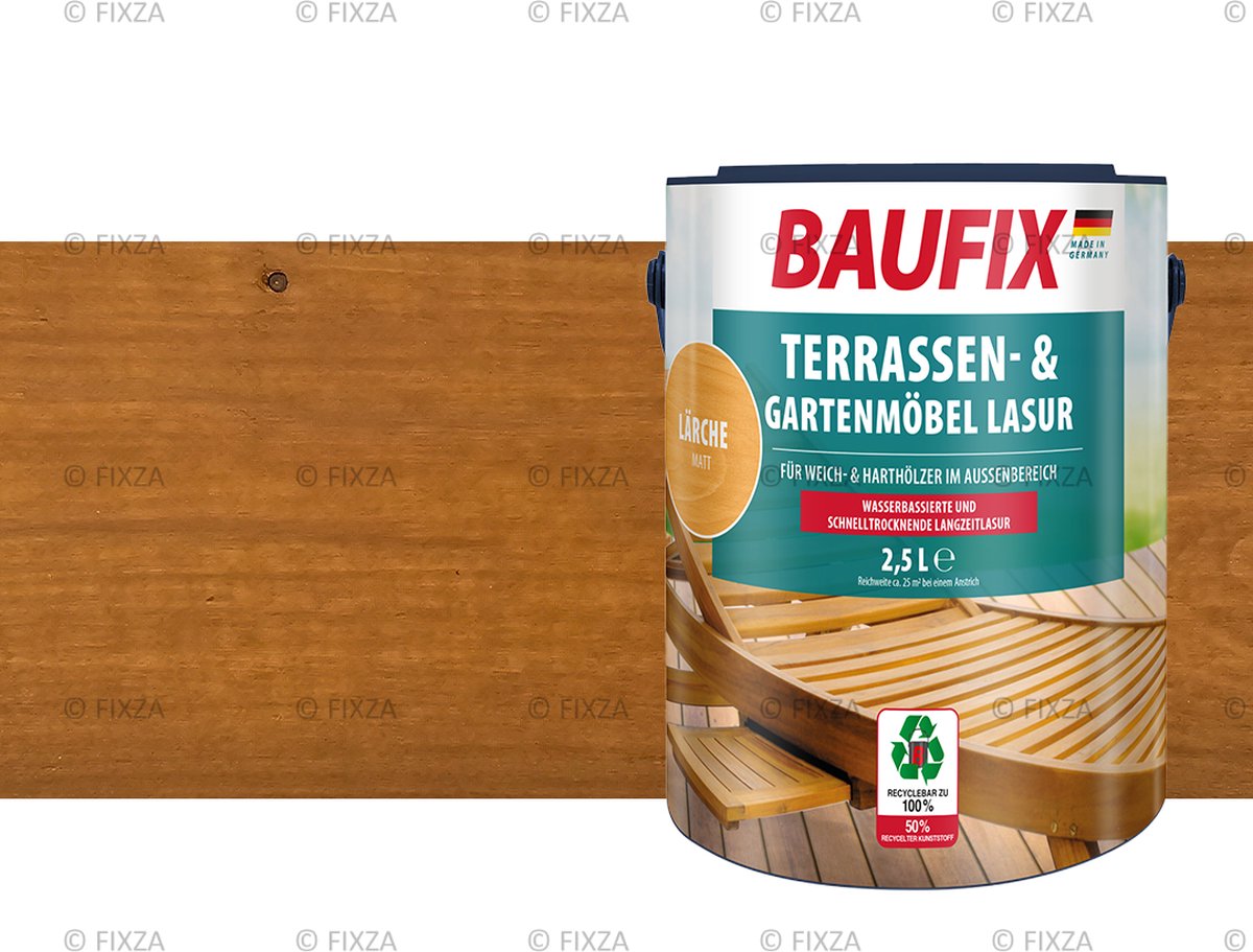 BAUFIX Terras en tuinmeubelbeits lariks 2,5 Liter