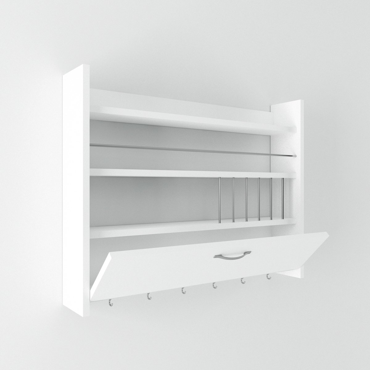 Asir - Keuken Plank - Wit - 85 x 15 x 15