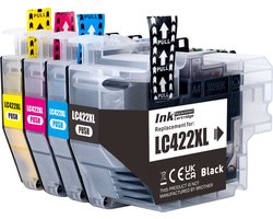 Inktkenners Inktcartridges Geschikt voor Brother… - Multipack van 4 stuks Geschikt voor Brother MFC-J5340DW, MFC-J5345DW, MFC-J5740DW, MFC-J6540DW, MFC-J6940DW