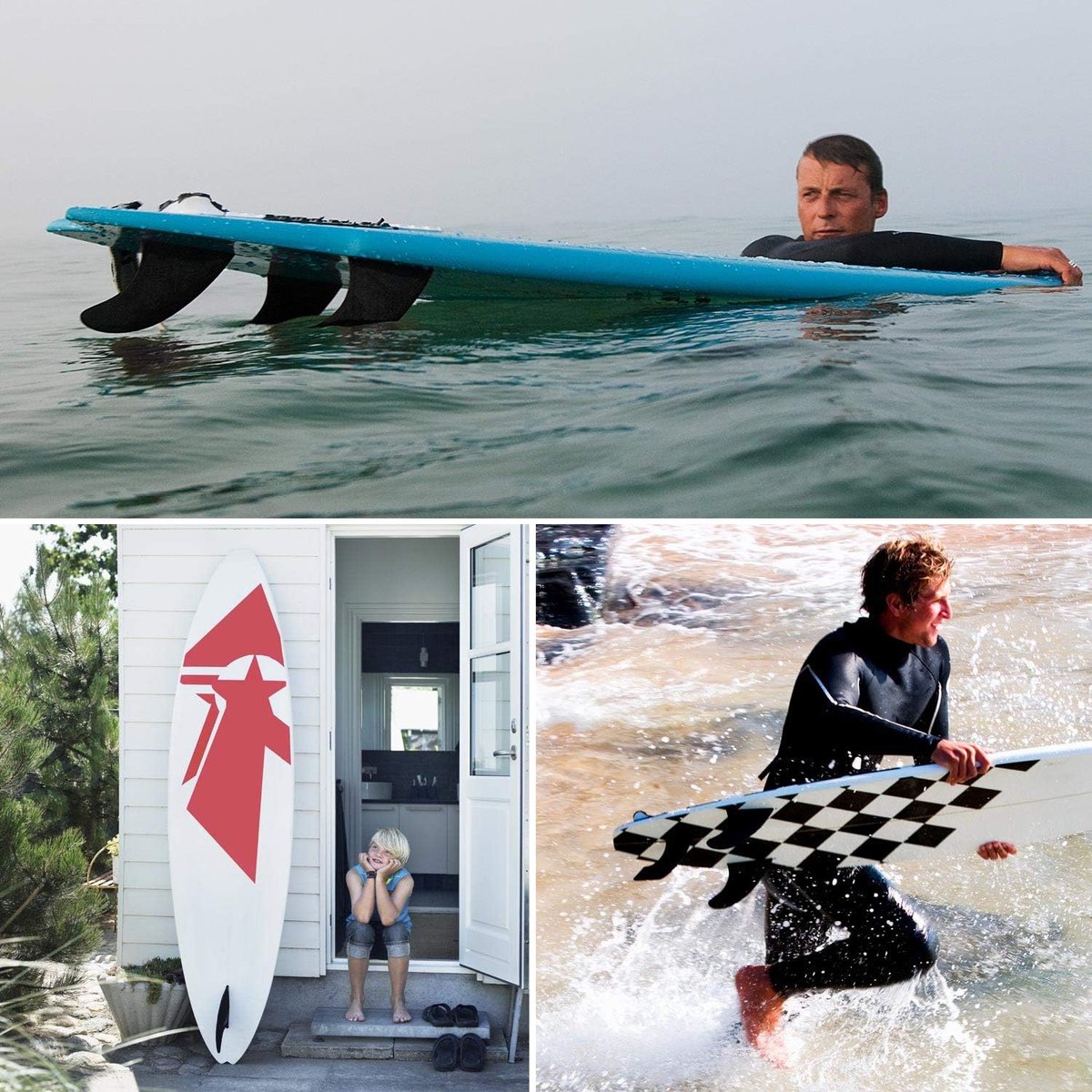 Accessoire Kayak Et Paddle Aileron De Dérive Pour Kayak/paddle Gonflable - Stabilisateur Latéral Amovible, PVC Noir, 26x11 Cm, Pour Sécurité Et Maniabilité Support Aileron Amovible