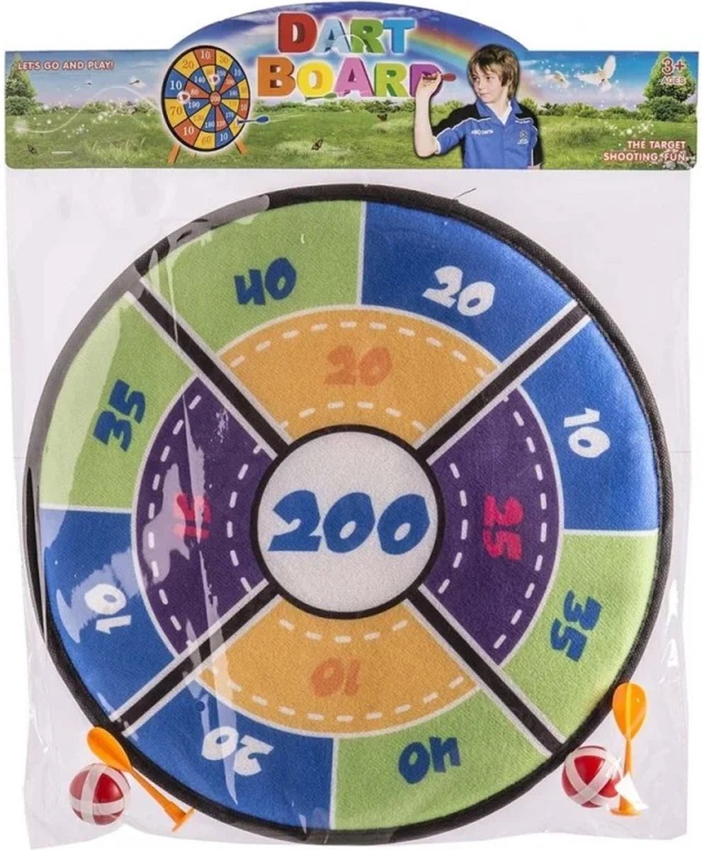 Dartboard- Klittenband - Diana Met 2 Ballen 36 Cm