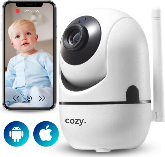 cozy.® Babyfoon met Camera en App – Bidirectionele Audio