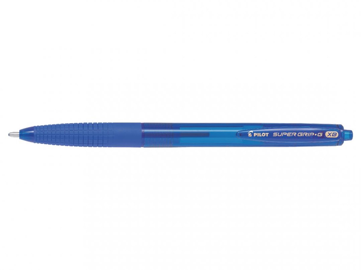Pilot balpen Super Grip G retractable extra breed blauw