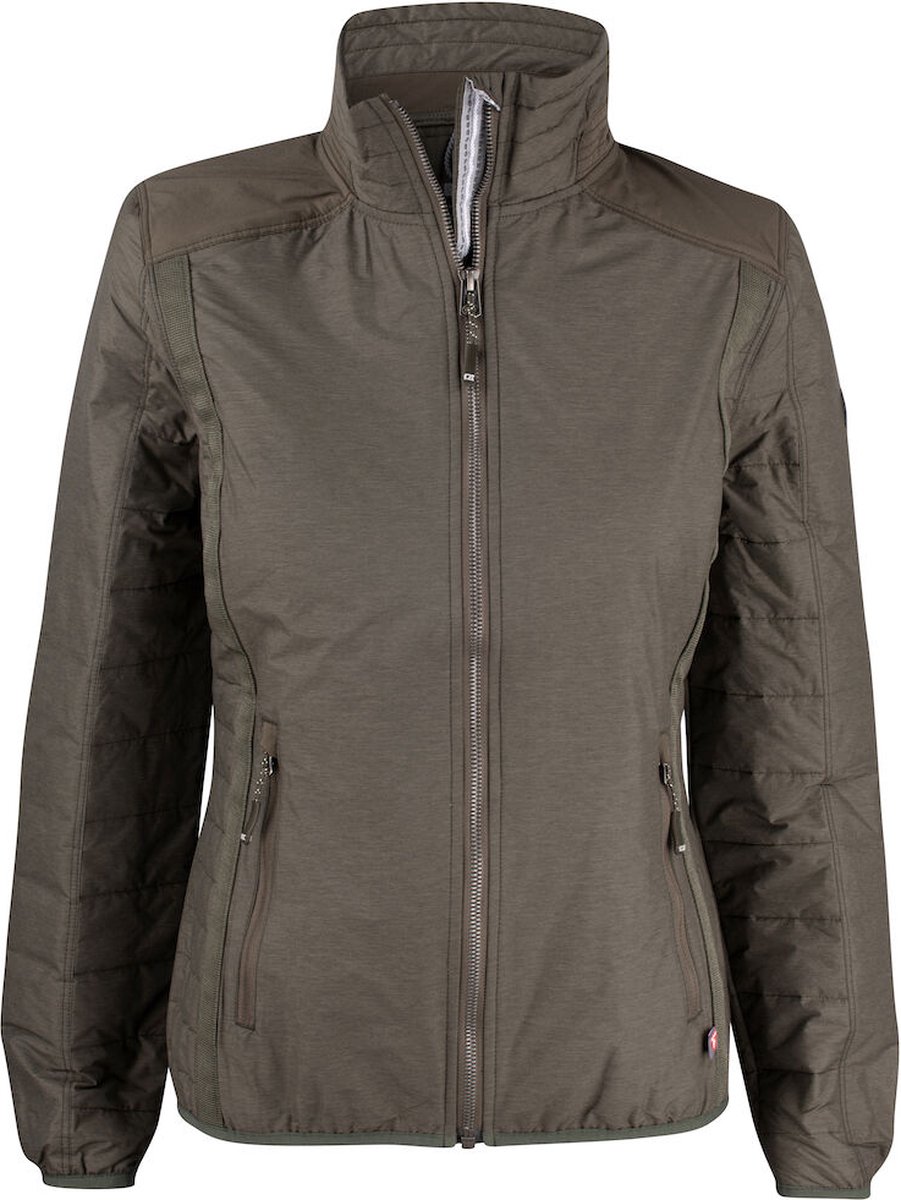 Cutter & Buck Packwood Jacket Dames 351427 - Olijfgroen Mélange - M