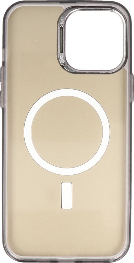 Étui Magsafe pour iPhone 12 Pro Max - Coque arrière magnétique Fashion - Zwart