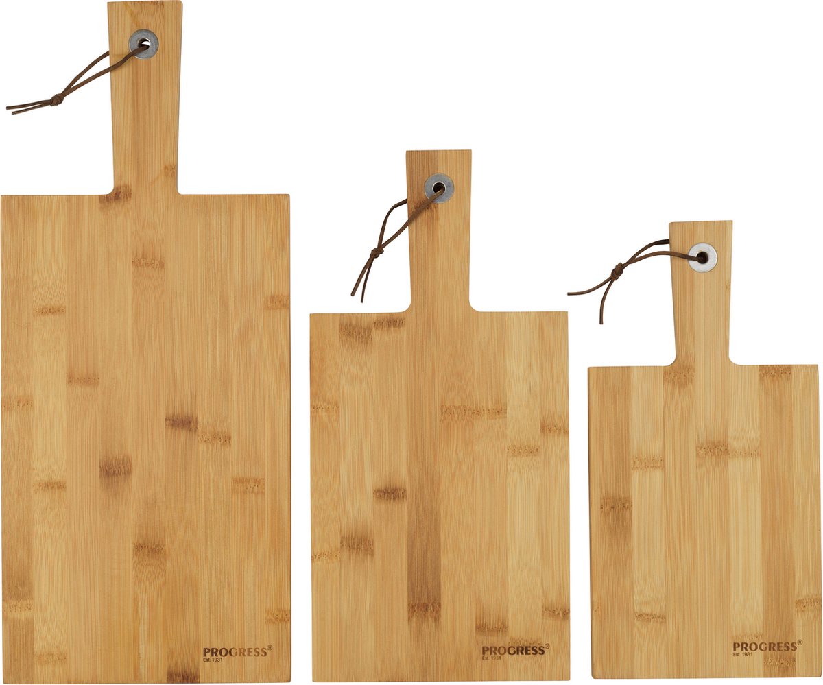 Progress 3-delige Bamboo Board set paddle Boards 30 35 40cm FSC -gecertificeerd