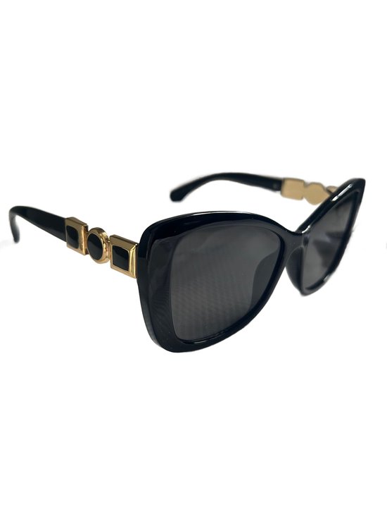 zonnebril Indy wayfarer zwart/goud - Summa