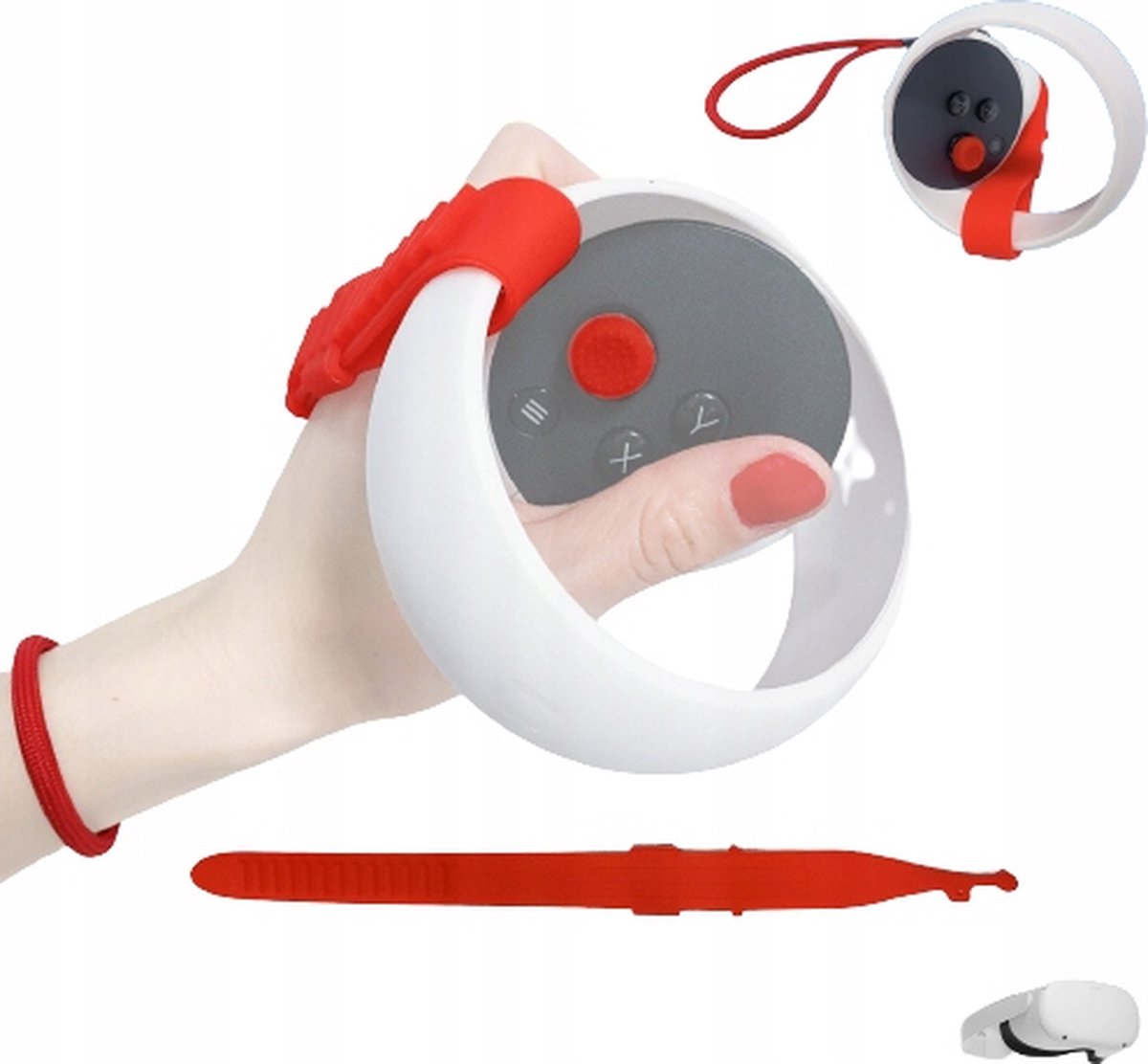 Oculus Quest 2 controllerbanden - Rood
