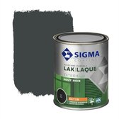 Sigma Houtlak Exterieur Zijdeglans - Glansbehoud - Droog na 1,5 uur - RAL 7021 - Grijs - 0.75L