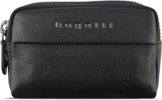 Bugatti Super Slim Echt Leder Portemonnee - Dun, RFID Bescherming, 100% handgemaakt, Zwart