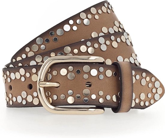 Vanzetti Studded riem leer