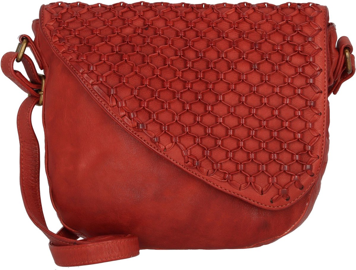 Greenland Nature Femi & Nine Leren Schoudertas 24 cm - Dames - red
