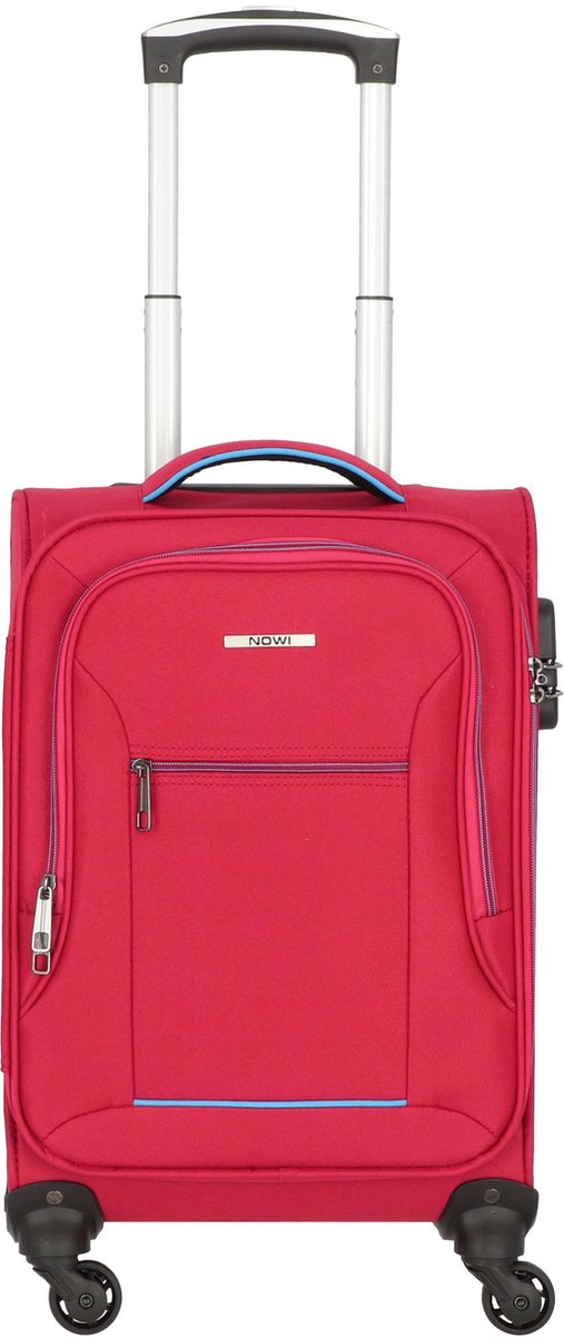 NOWI Sevilla 4 wielen Cabinewagen 55 cm - Zachte bagage - Combinatieslot - bord-blau