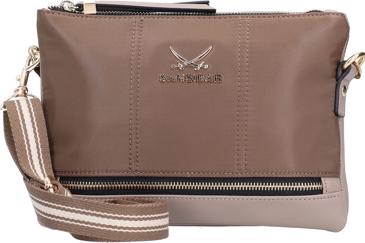 Sansibar Schoudertas Gordeltas Zip Bag Taupe Bruine