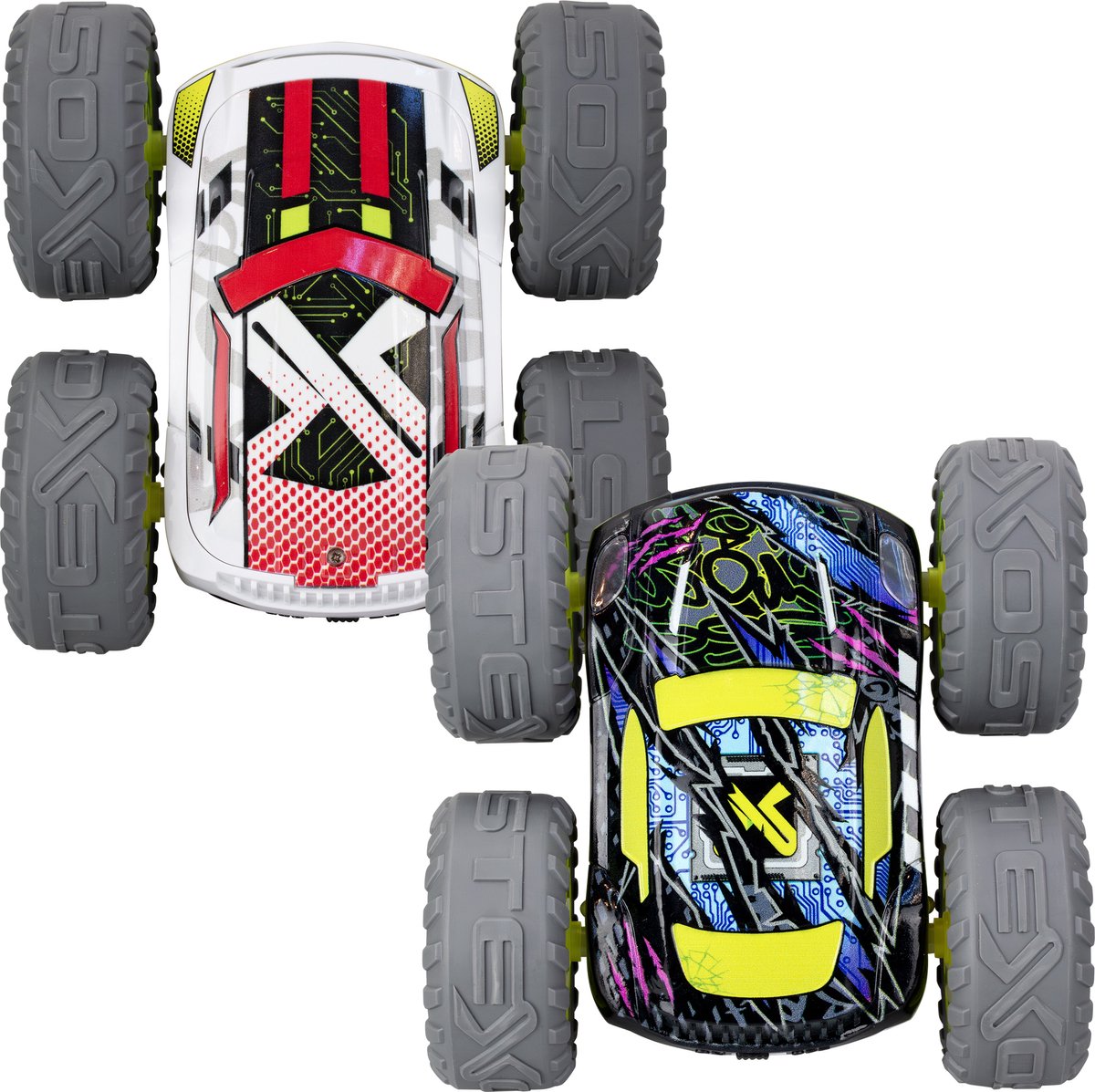 Exost RC 360 Cross Flash Stuntauto groen 1:18 - Flashing wheels - Incl. oplaadbare batterij - RC auto — afbeelding 2