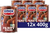 Unox Knakworst - Party Knaks - met de unieke Unox-kruiding - 12 x 400 g