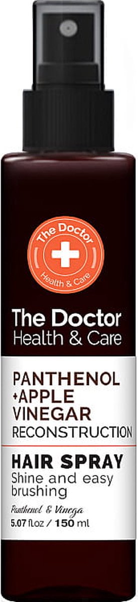 The Doctor Natuurlijke en doeltreffende Haarspray Panthenol en Appelciderazijn versterkt het haar 150ml