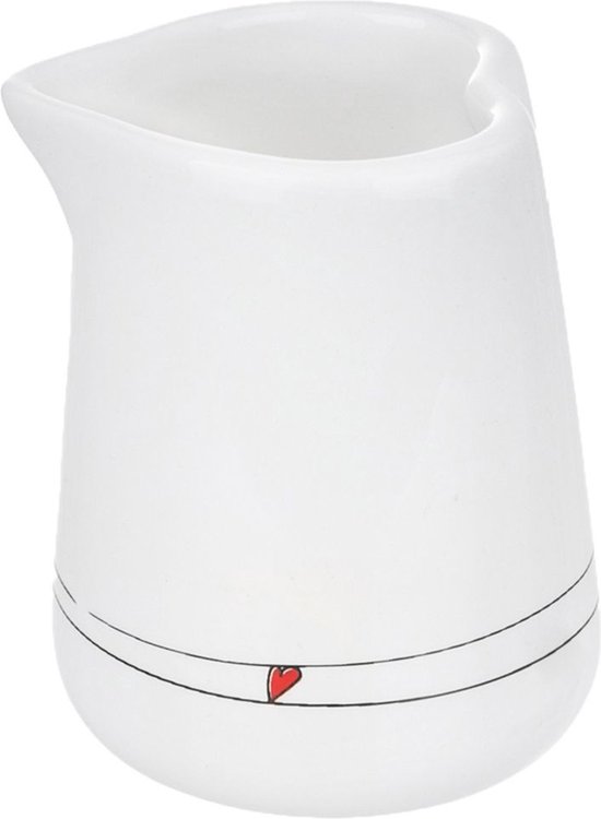 Pot à lait en céramique Wit HART 120 ml - Pot à lait