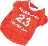 Honden Oranje Voetbal shirt maat XL - hond - EK - oranje - dog - huisdier - hondenkleding - voetbal - olympische spelen