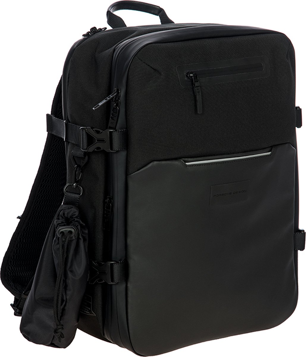 PORSCHE DESIGN Vrije tijd rugzak Rugzak met laptopvak Urban Eco Travel Backpack Black Zwart
