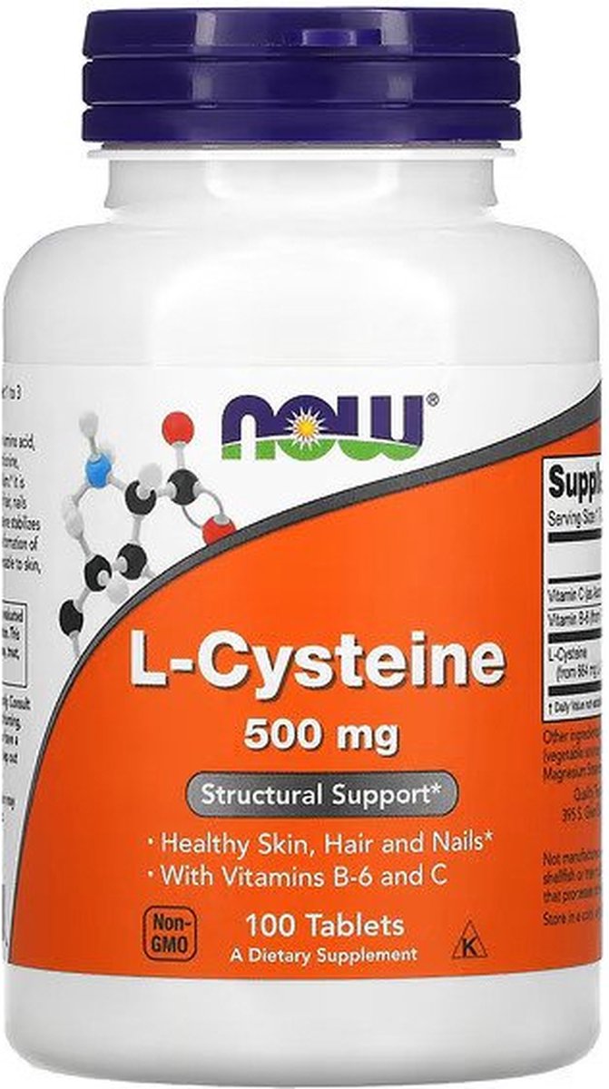 Goedkoopste Now Foods L-Cystine 500mg - 100 Tabletten