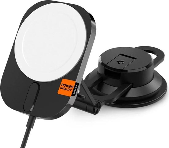 Spigen OneTap Pro 3 MagFit Chargeur sans Fil Voiture Rapide, Support de