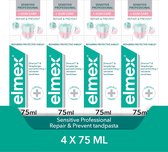 Bol.com Elmex Sensitive Professional Tandpasta Repair & Prevent - 4 x 75 ml - Voor Gevoelige Tanden - Voordeelverpakking aanbieding
