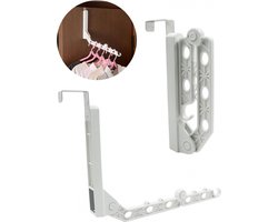 Inklapbaar Droogrek - Uitklapbaar Kledingrek Wand - Wandkapstok - 10 Gaten - Wasrek Inklapbaar - Kast Organizer - Droogrek - Opvouwbaar Staand Kleding Wasdroogrek - Voor Badkamer/Balkon/Binnen/Buiten