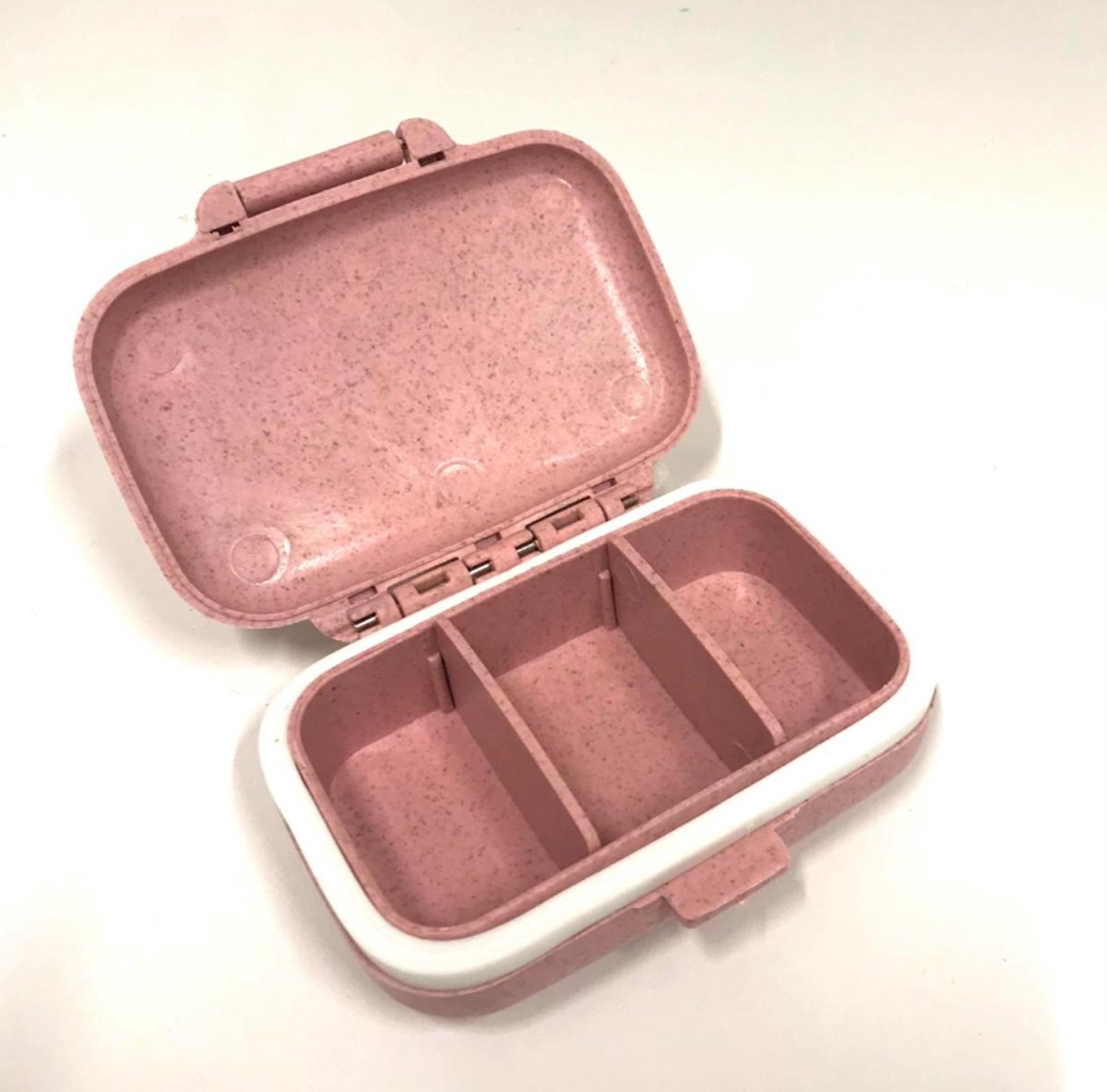 Goedkoopste DW4Trading Medicijndoosje Roze met 1-3 Vakken - Pillendoosje - 8x6,5x2,5 cm