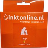 2x huismerk inkt cartridges vervangt Epson T0894 geel