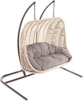 SittySeats Hecoki Tweepersoons Hangstoel - Swing chair - Cocoon stoel - Swing chair - Hammock stoel - Hangstoel - Hangende egg chair - Schommelstoel
