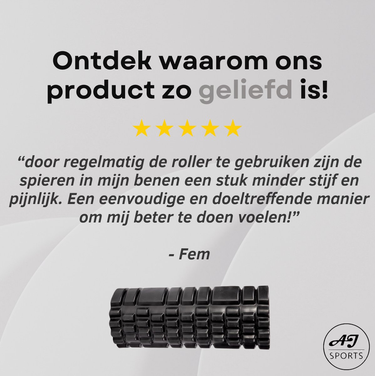 AJ-Sports Foam Roller - 33cm thumbnail 6