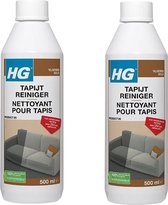 HG Tapijtreiniger 500 ml - 2 stuks + gratis KD Spons