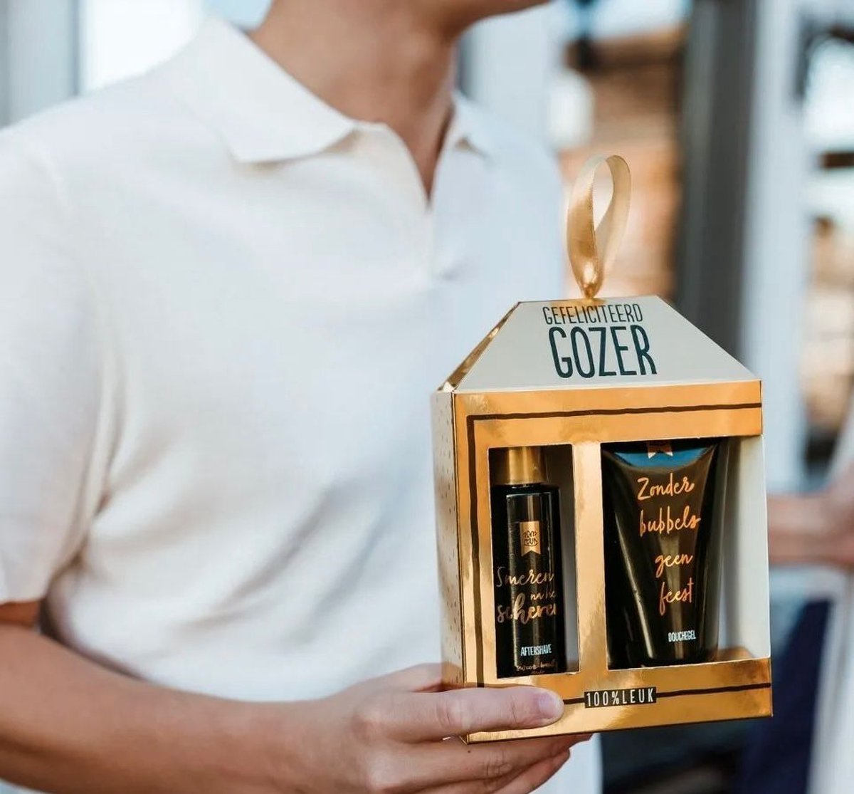 Goedkoopste 100 Leuk- Giftset - gefeliciteerd gozer