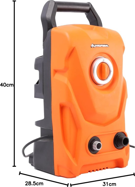 Yard Force EW U11B - Hogedrukreiniger - 1600W - 120bar - 400 l/h met Aluminiumpomp, 5m Kabel, voor Huis en Tuin van YAR — afbeelding 2
