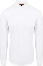 Suitable - Camicia Poloshirt Wit - Slim-fit - Heren Poloshirt Maat XL