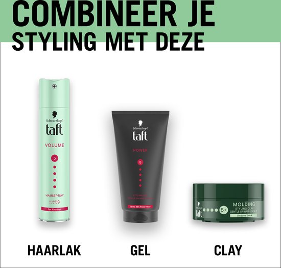Taft Molding Clay - Haarstyling - Haarwax - Medium Hold - Voordeelverpakking - 6 x 75 ml