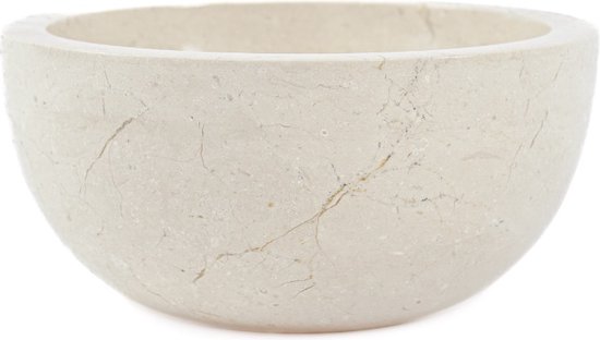 Mini vierge | Vasque à encastrer en marbre blanc - 30x12