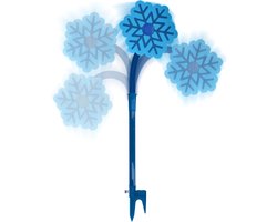 CoolPets Ice Flower Sproeier – Stang 52cm - Bloem 28 cm - Drinkfontein – Verkoelend - Watersproeier voor honden – Sproeit in alle richtingen - Blauw