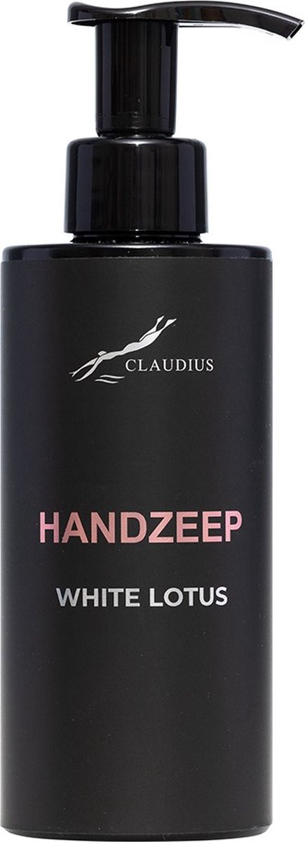 Goedkoopste Handzeep White Lotus 300 ml - met pomp - zwarte fles